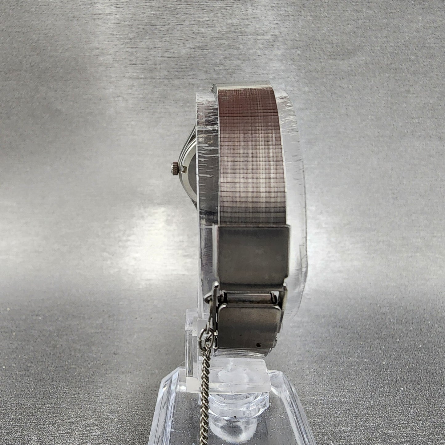 VTG Seiko Watch Women 24mm Blue Dial Silver Tone Daydate Round 79030020 NewBat7