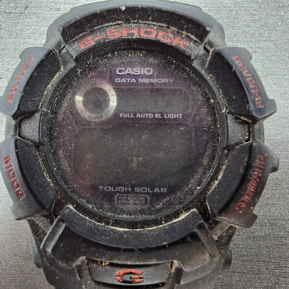 Casio G-Shock G-2300B Watch Men 47mm Black Red Alarm Chrono Solar PARTS2