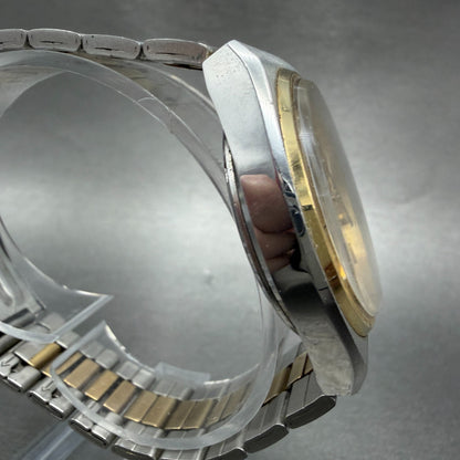 Seiko Pulsar Watch Men 36mm Champagne Dial Two Tone Daydate Y513-8259 NewBattery3