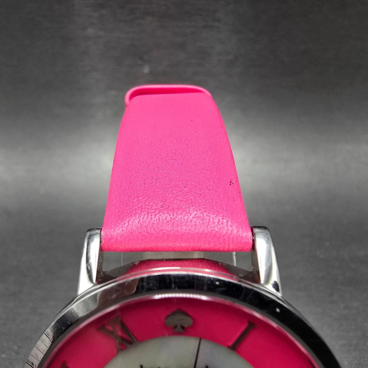 Kate Spade Metro watch Women 38mm Pink MOP Dial Silver Tone Round 0549 New Batt4