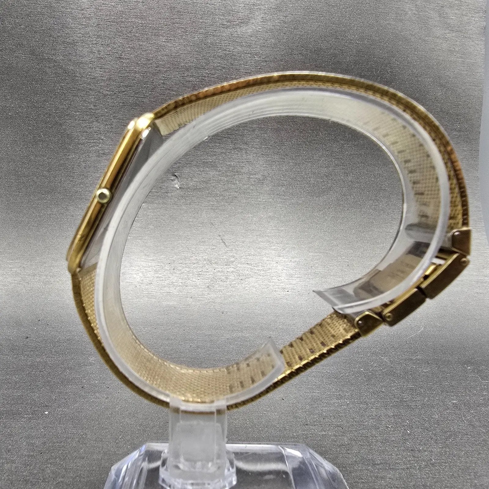Seiko Lassale Tank Watch Men 27mm Champagne Dial Gold Tone 9300-5159 PARTS VTG7