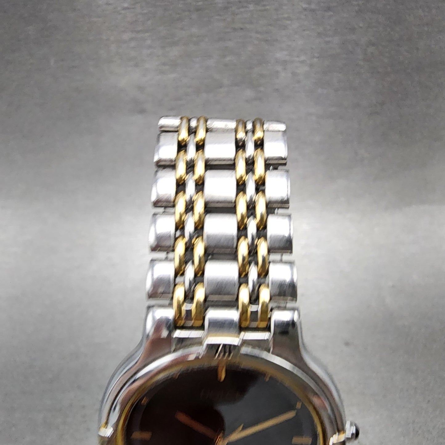 Seiko Dolce Watch Women 31mm Black Dial Two Tone Round 5e316000 New Battery4