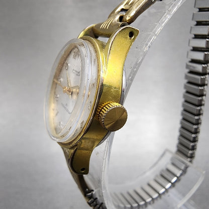 Citizen Cosmo Star Watch Women 22mm Silver Dial Gold Tone Manual 4620054 Runs2