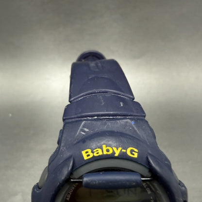 Casio Baby-G Watch 43mm Blue Digital Alarm Chrono Round BG-151 New battery4