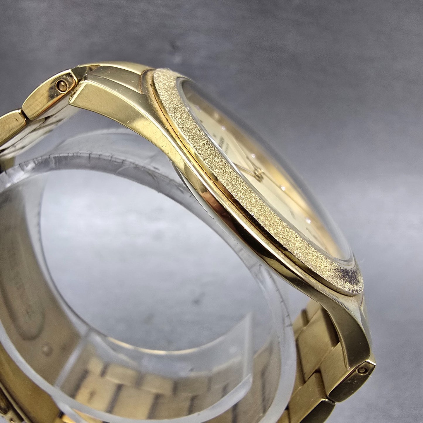 Skagen Watch Men 38mm Champagne Dial Gold Tone Round SKW2094 New Battery3