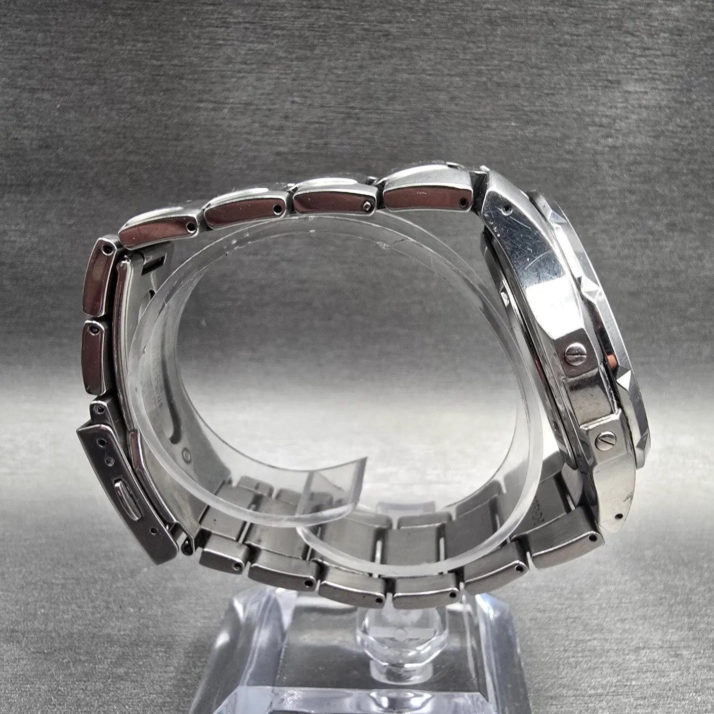 Seiko Coutura Watch Men 45mm Blue Dial Silver Tone Chrono 7T04-0AB0 New Battery8