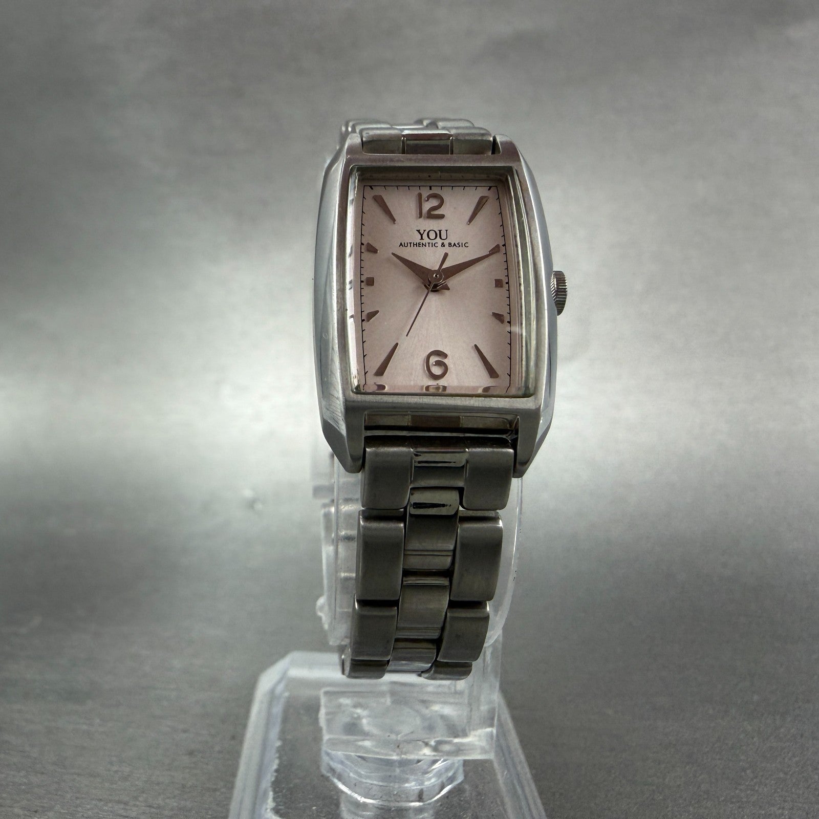Orient You Tank Watch Women 19mm Silver Dial Silver Tone Rectangle New Battery5
