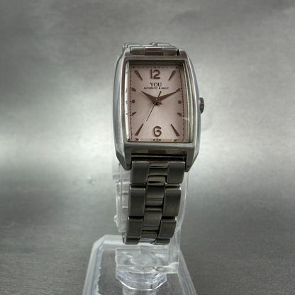 Orient You Tank Watch Women 19mm Silver Dial Silver Tone Rectangle New Battery5