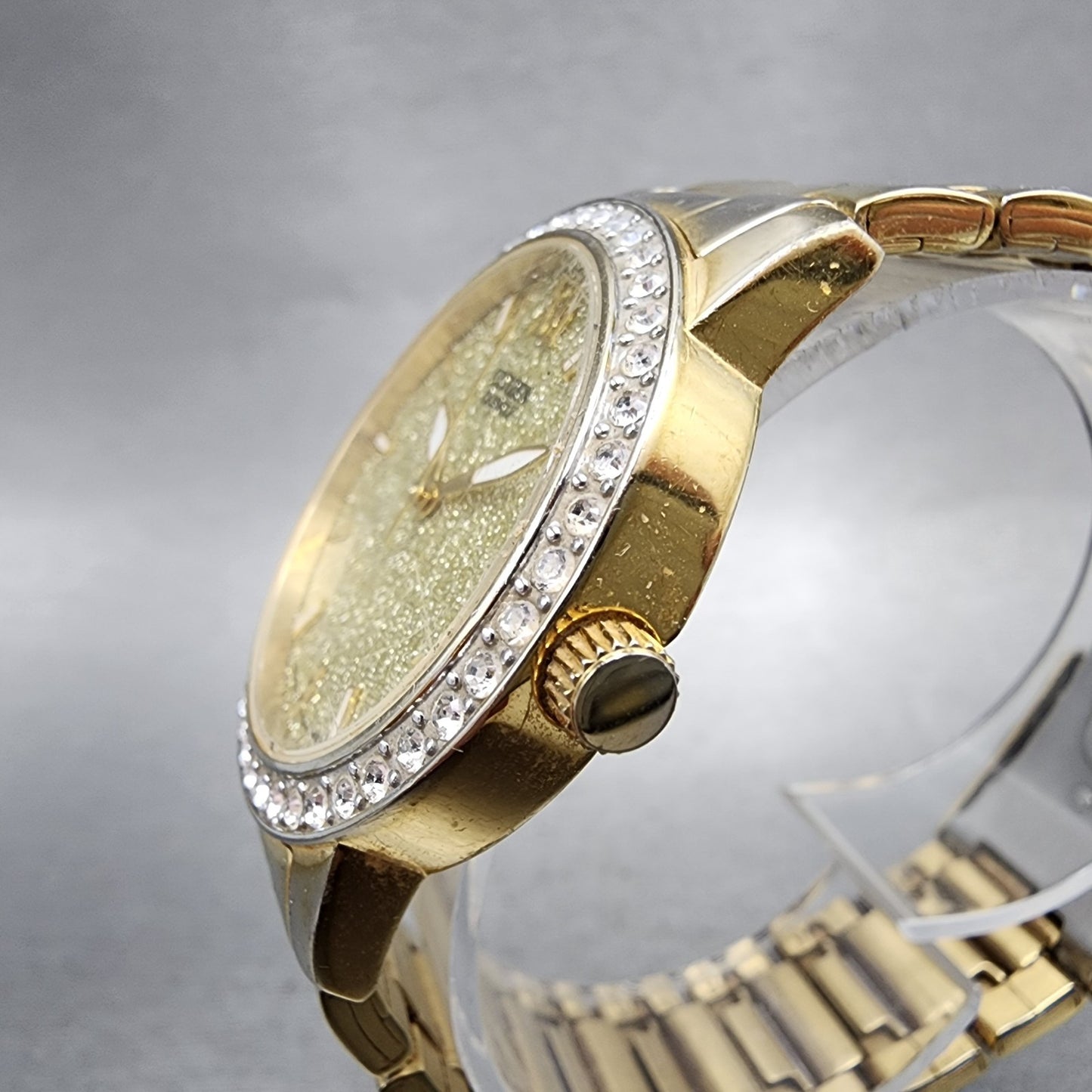 Citizen Watch Women 35mm Gold Dial Gold Tone Round EL302257P New Battery2