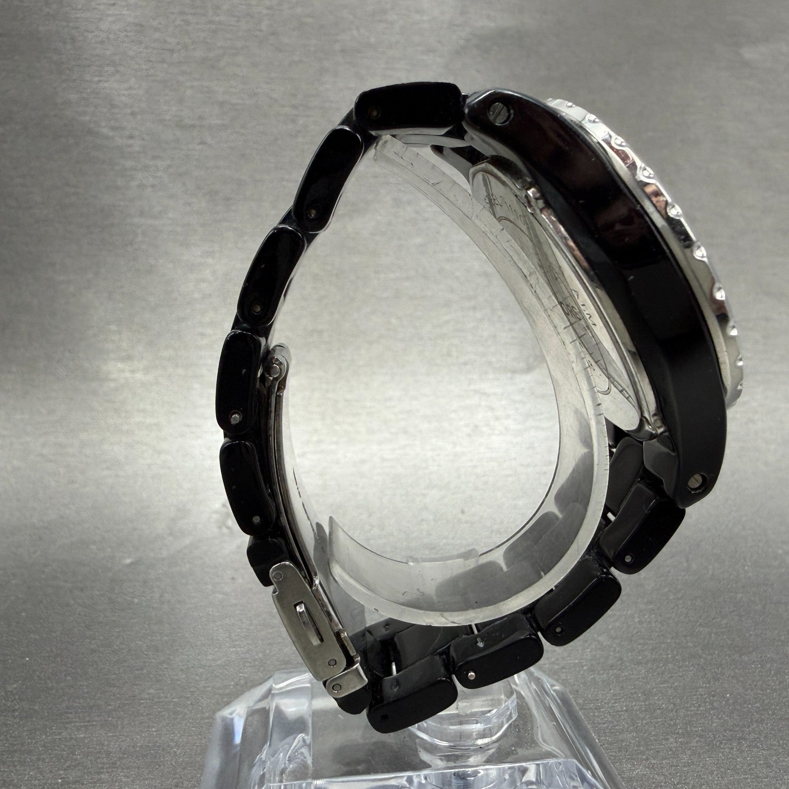 Michael kors Watch Women 41mm Black Dial Black Tone Date Round MK-5248 New batt8