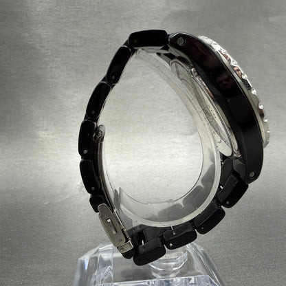 Michael kors Watch Women 41mm Black Dial Black Tone Date Round MK-5248 New batt8