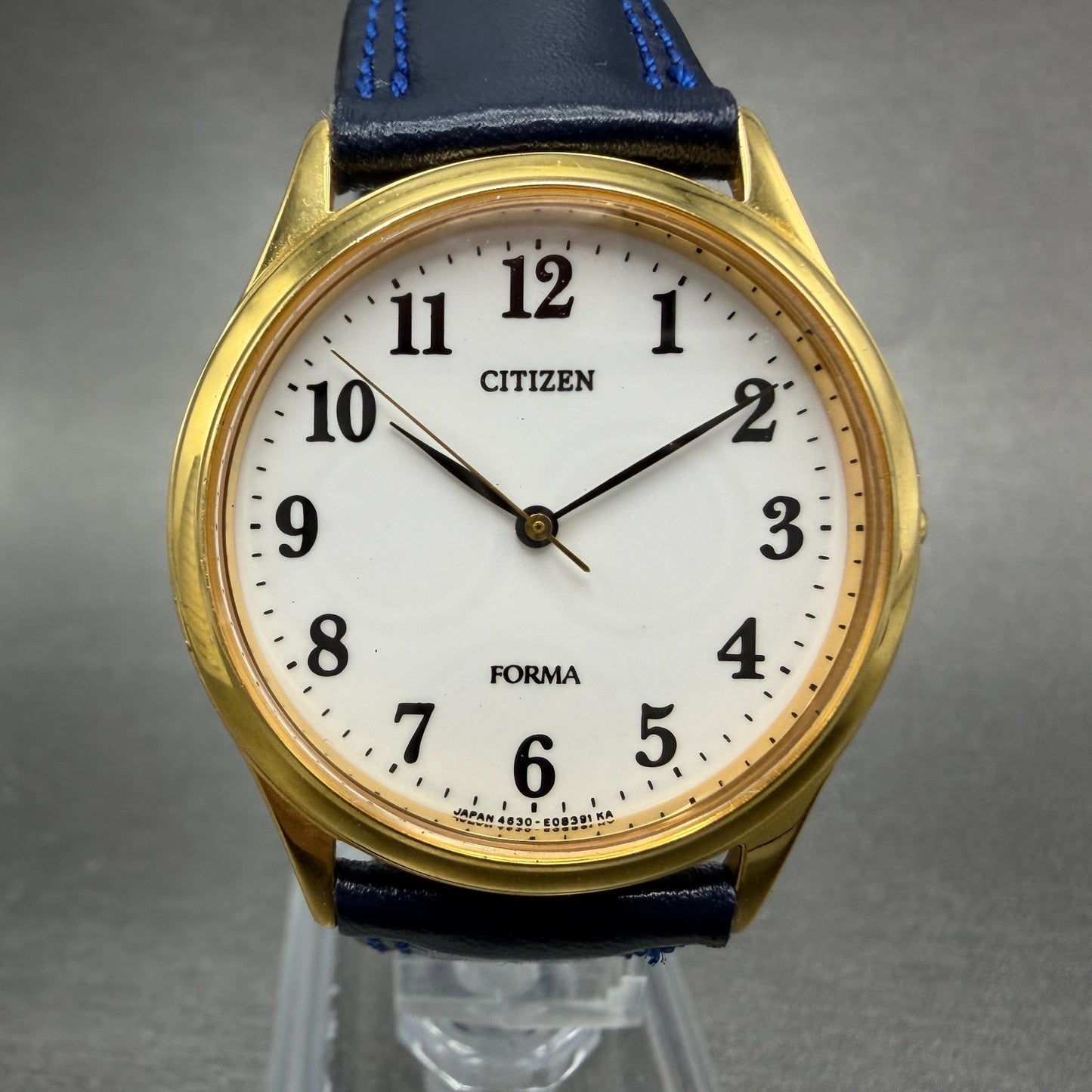 Citizen Forma Watch Unisex 33mm White Dial Gold Tone Round 4631-E63051 New Batt0