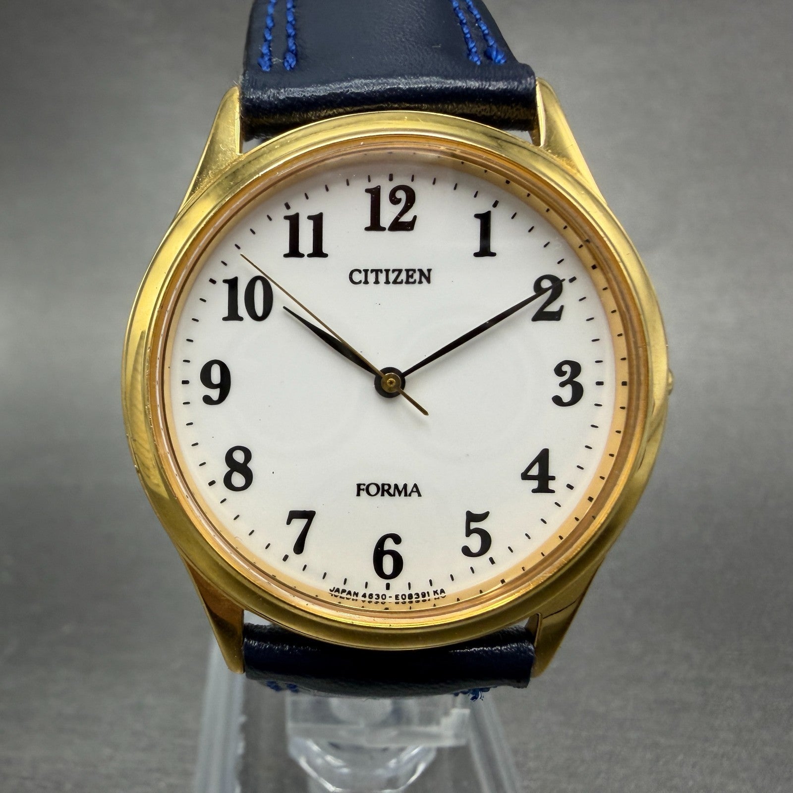 Citizen Forma Watch Unisex 33mm White Dial Gold Tone Round 4631-E63051 New Batt0