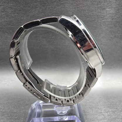 Pulsar Chronograph Watch Men 42mm Blue Dial Silver Tone Date VD53-X001 New Batt8