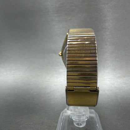 Citizen CQ Crystron Watch Men 33mm Brown Dial Gold Tone Daydate 4731549 PARTS8
