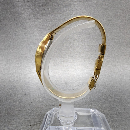 Seiko Watch Women 20mm Champagne Dial Gold Tone Round 8Y210020 New Battery6