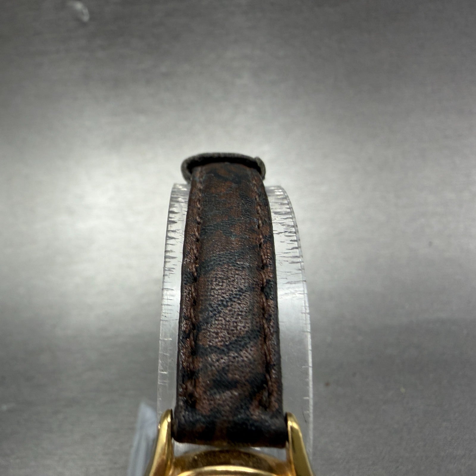Seiko Watch Women 21mm Champagne Floral Dial Gold Tone Round 4N00-0608 New Batt4