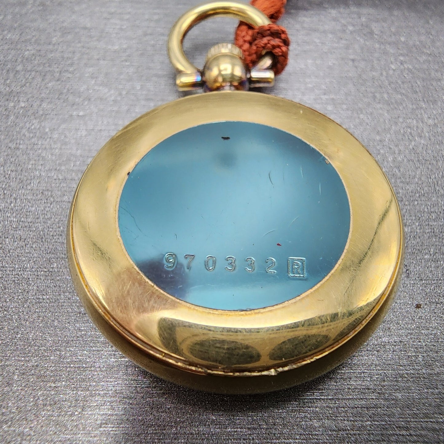 Seiko Pocket Watch 29mm White Dial Gold Tone Round 2620 New Battery8