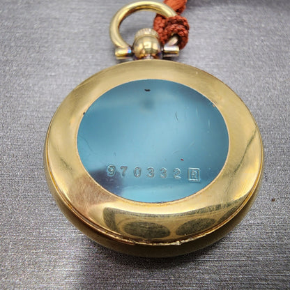 Seiko Pocket Watch 29mm White Dial Gold Tone Round 2620 New Battery8
