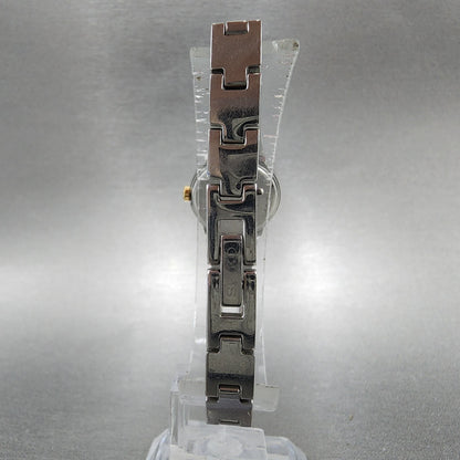 Seiko Watch Women 2mm White Dial Two Tone Round 1n000gm0 New Battery7