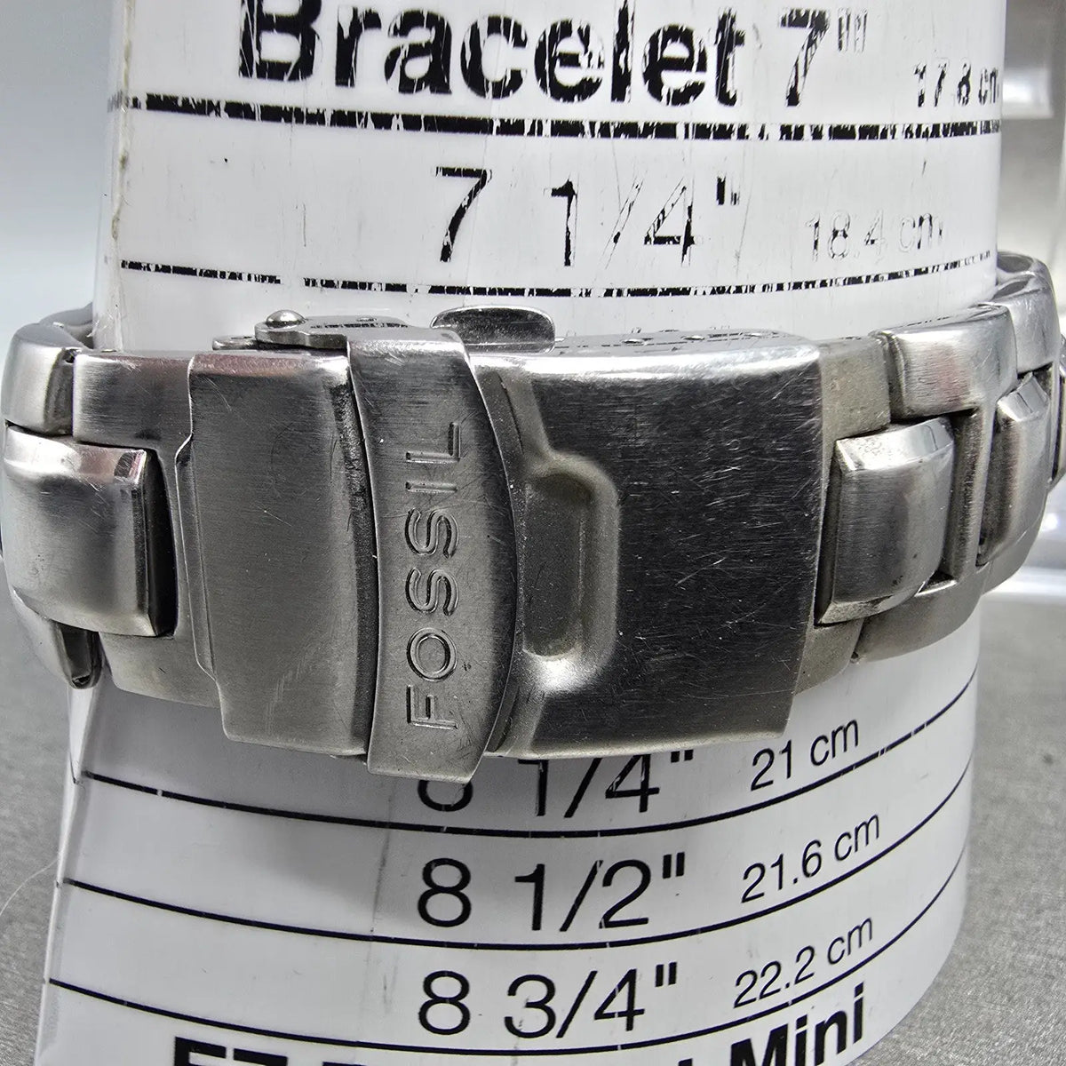 Fossil Blue Watch Men 39mm Blue Dial Silver Tone Round AM-3604 New Battery10