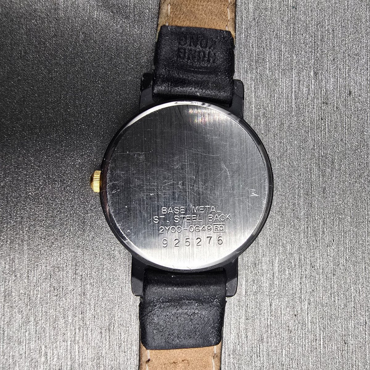 Seiko Watch Women 24mm Black Dial Black Tone Round 2Y00-0G49 New Battery JP10
