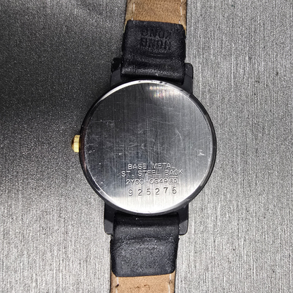 Seiko Watch Women 24mm Black Dial Black Tone Round 2Y00-0G49 New Battery JP10
