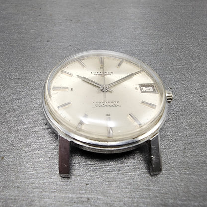 Longines Grand Prize Automatic Watch Men 34mm Silver Dial Stainless Steel PARTS3