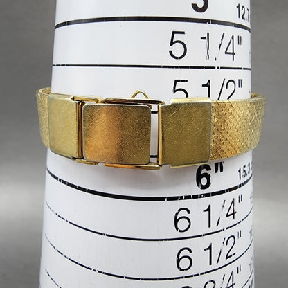 Seiko Tank Watch Women 17mm Champagne Dial Gold Tone Rectangle 14005259 New Bat10