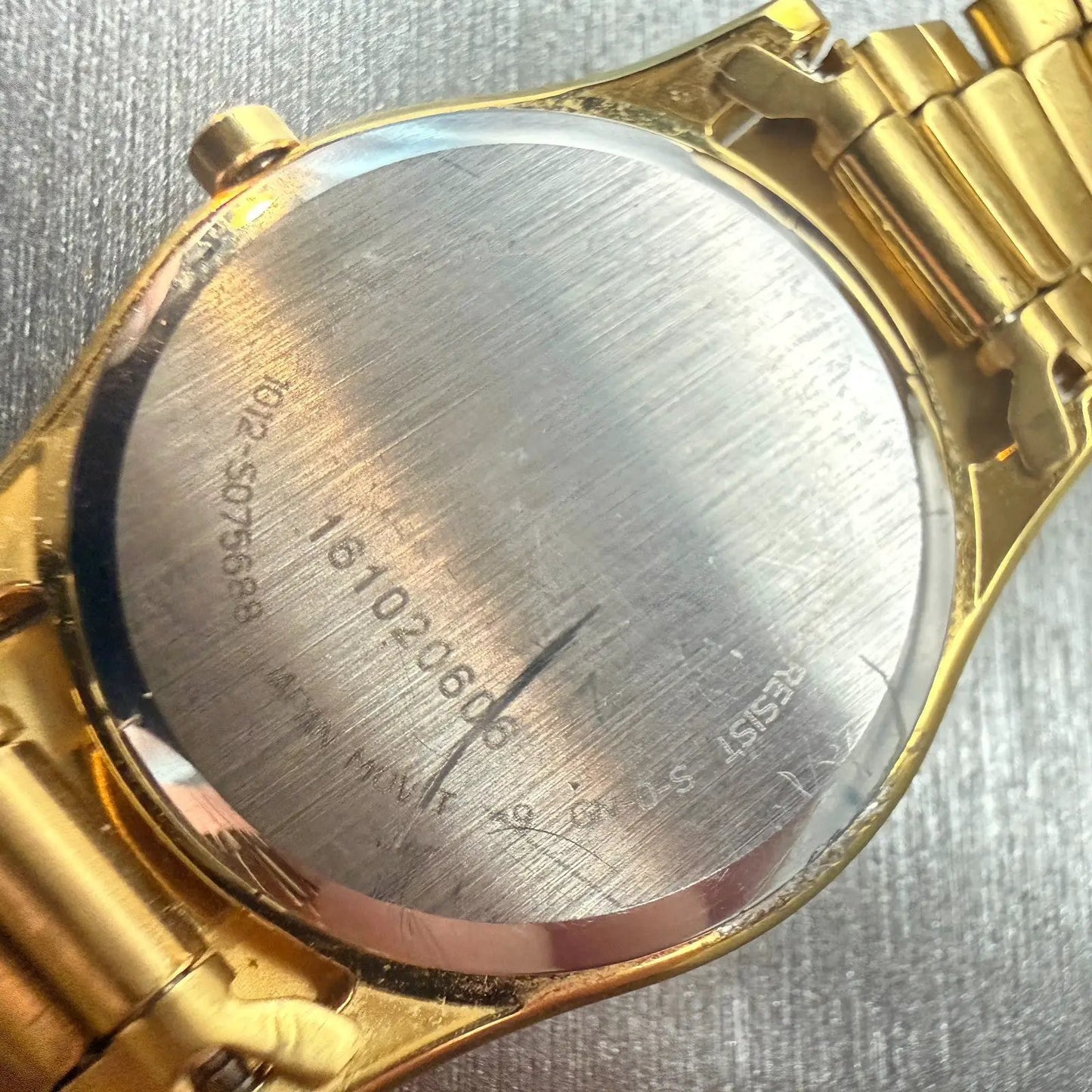 Citizen Watch Women 26mm MOP Dial Gold Gemmed Date Round 1012-S075688 New Batt10
