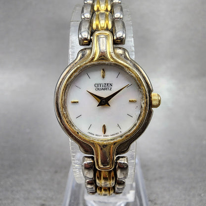 Citizen Watch Women 20mm MOP Dial Two Tone Round 5920S57308 New Battery0