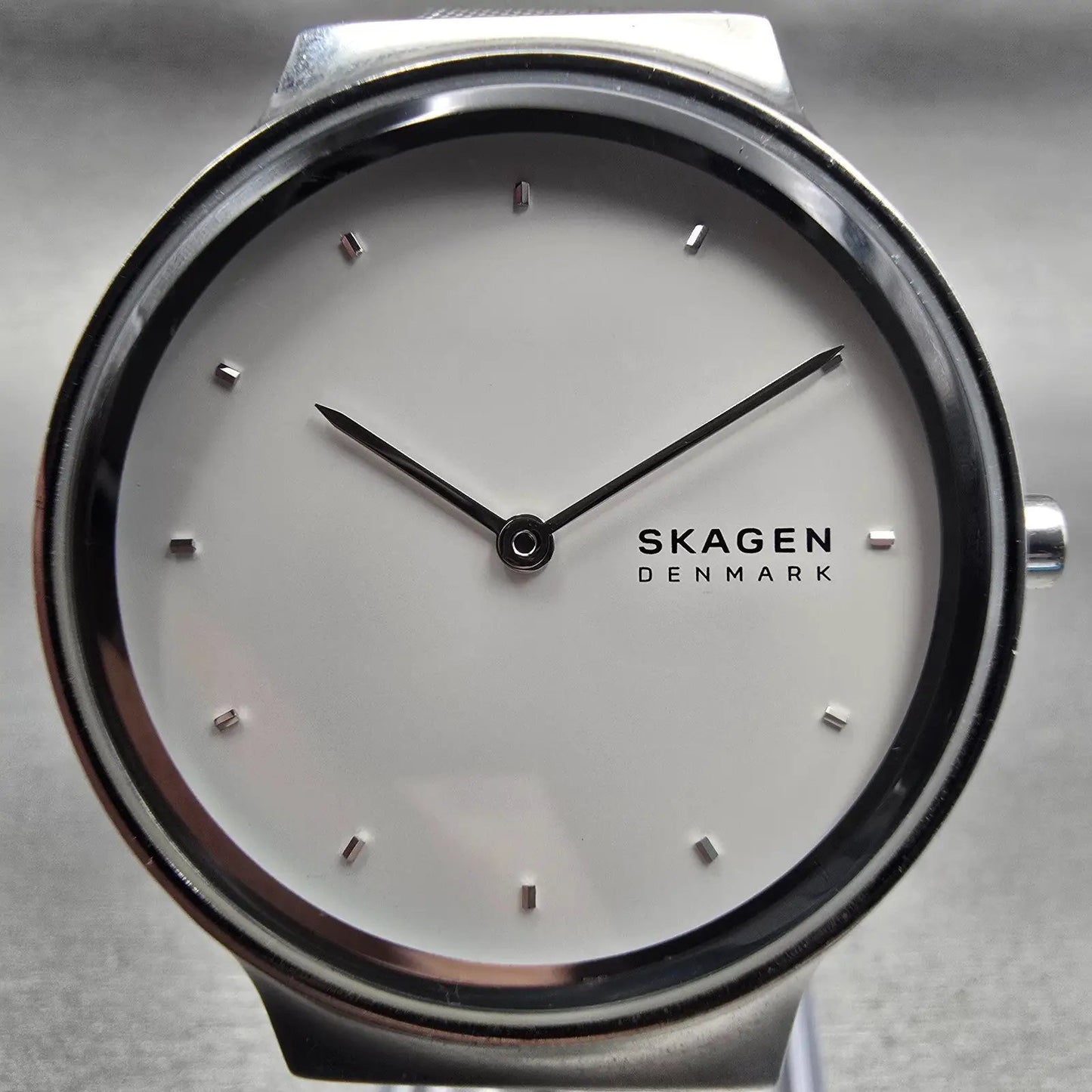 Skagen Freja Watch Women 34mm White Dial Silver Tone Round SKW2823 New Battery1