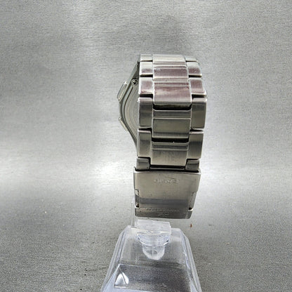 Casio Wave Ceptor Solar Watch Men 42mm Black Dial Analog Digital Steel Runs7