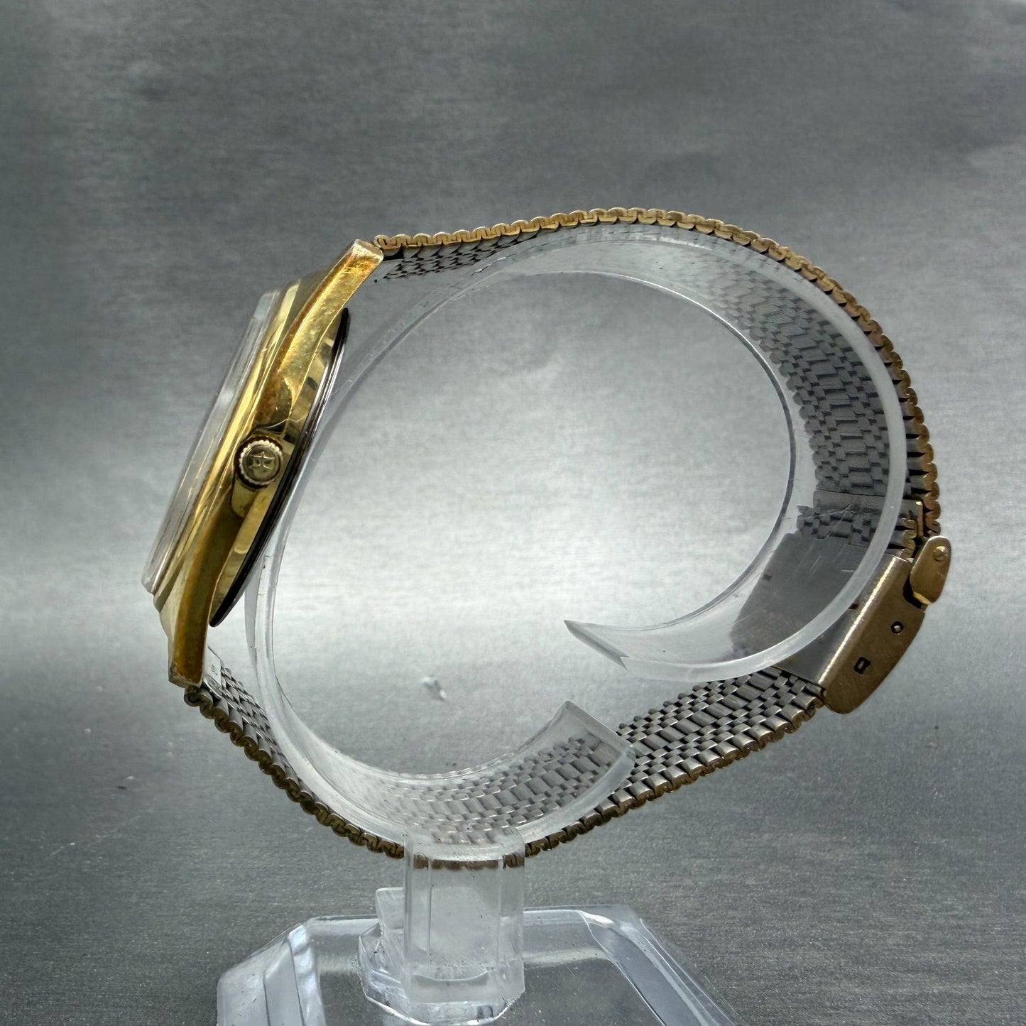 Hamilton Watch Men 34mm Champagne Dial Gold Tone Round 9850 Optimist INT PARTS7