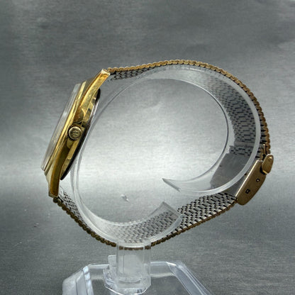 Hamilton Watch Men 34mm Champagne Dial Gold Tone Round 9850 Optimist INT PARTS7