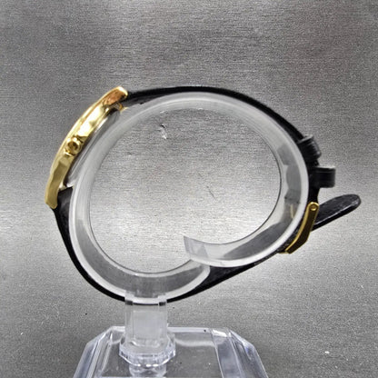 Movado Museum Watch Women 28mm Black Dial Gold Tone Round 87 E4 0823 PARTS7