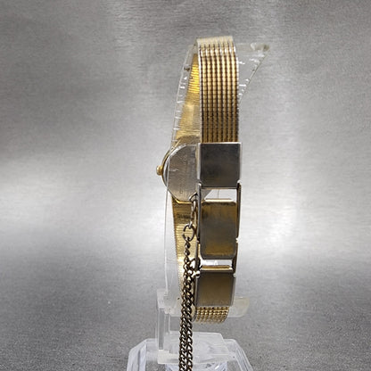 Citizen CQ Watch Women 17mm Black Dial Gold Tone Round 3220324234 New Battery5