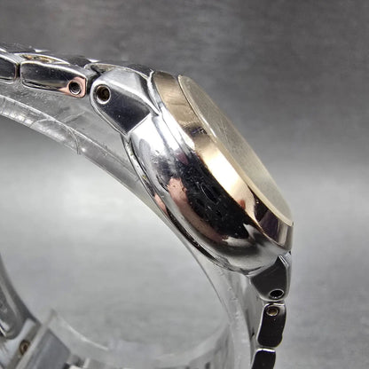 Citizen Eco-Drive Watch Women 26mm MOP Dial Two Tone Date E011-S070082 Works KKJ4