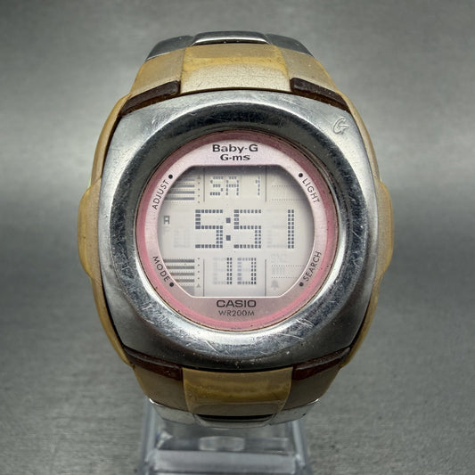 Casio Baby-G Watch Women 38mm Digital Alarm Chrono Round MSG-171D New Battery0