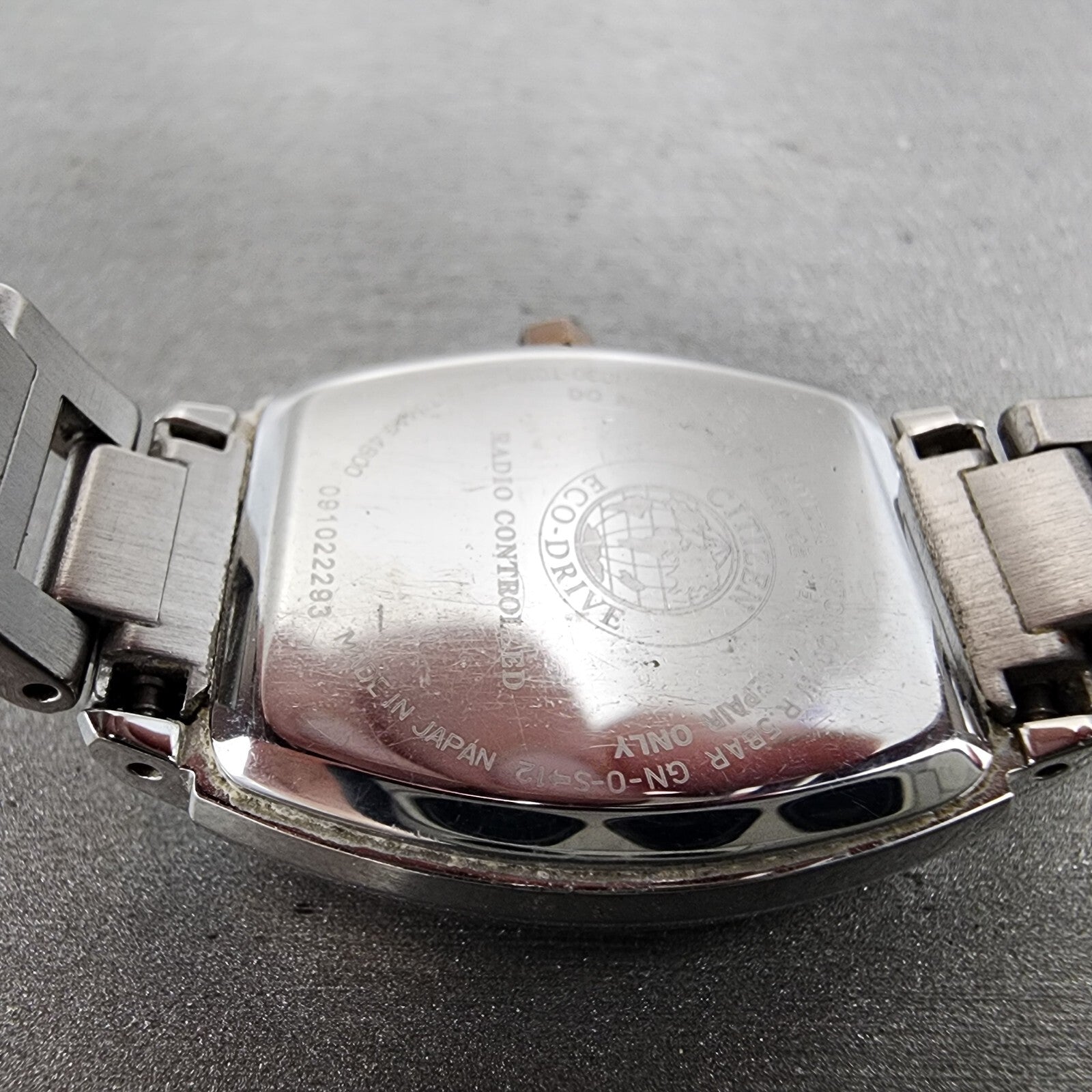 Citizen EcoDrive XC Watch Women 24mm White Dial Two Tone Rectangle H030 Runs8