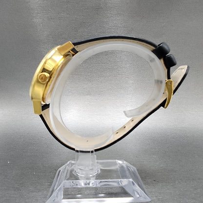 Nixon Kensington Watch Women 37mm White Dial Gold Tone Round New Battery6