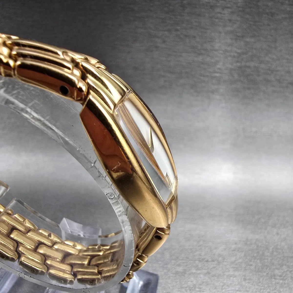 Seiko Watch Women 18mm White Dial Gold Tone Oval 4N00-7209 New Battery Vintage3