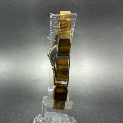 Seiko Watch Women 16mm Champagne Dial Gold Tone Round 5420-0029 New Battery VTG7