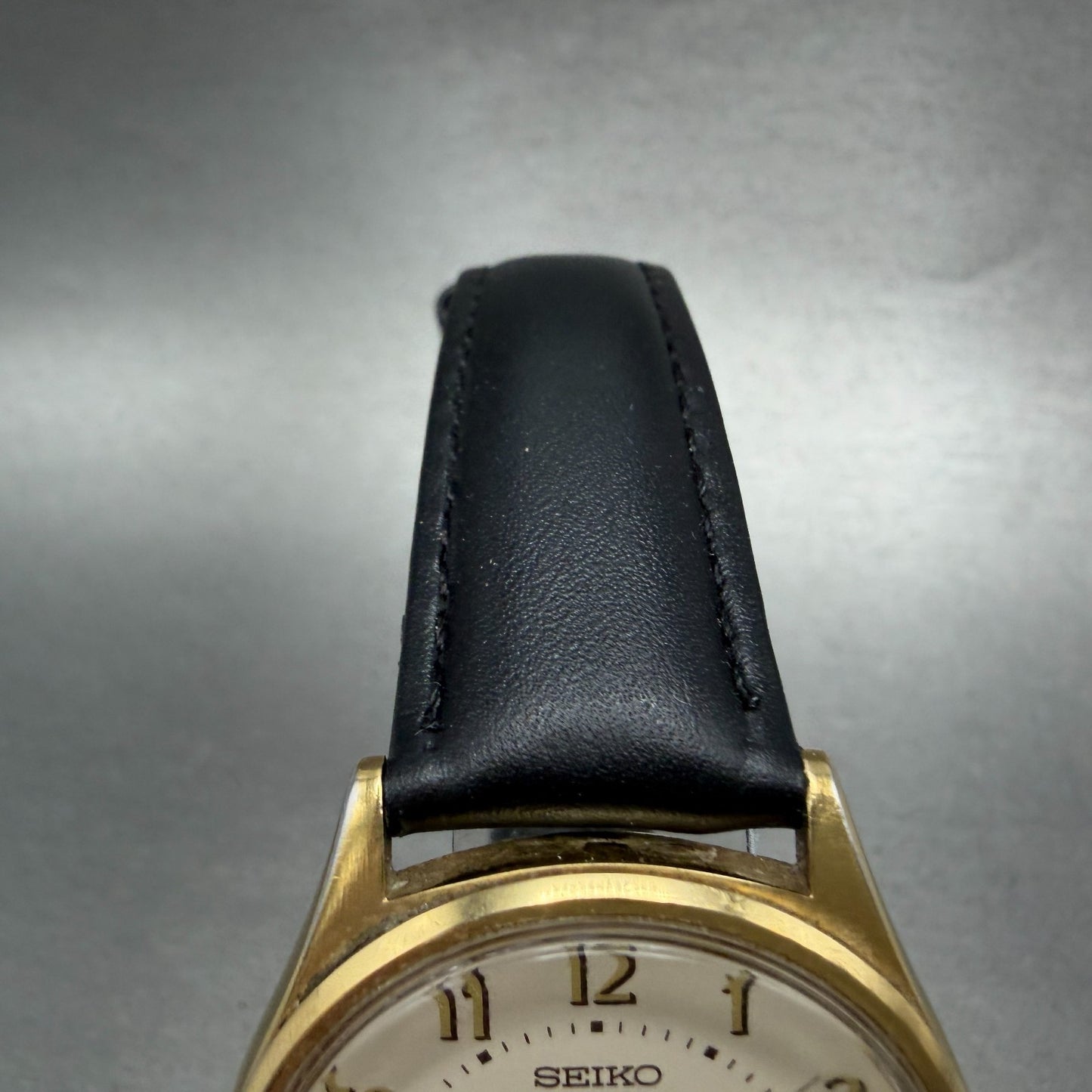 Seiko Watch Men 35mm Cream Dial Gold Tone Daydate Round 7N43-8A39 New Battery4