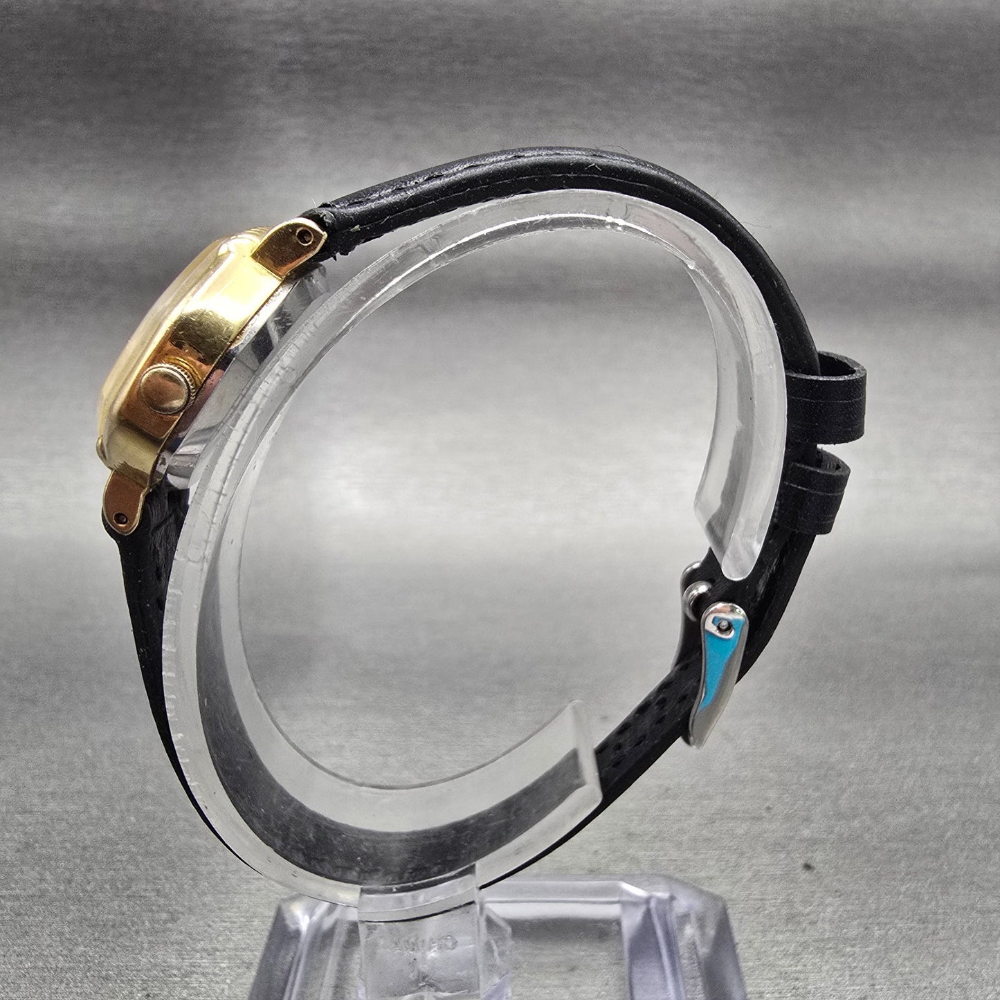 Citizen CQ Watch Women 22mm Champagne Dial Gold Tone Octagon 4-753917 New Batt6