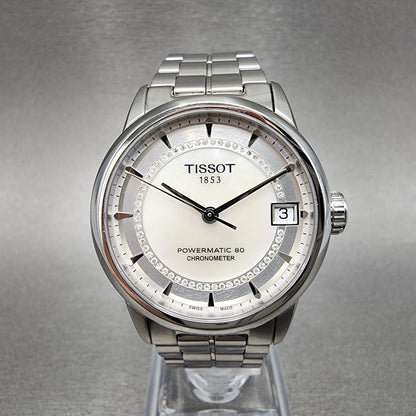 Tissot T-Classic Powermatic 80 Watch Women 30mm MOP Dial Stainless Steel Diamond