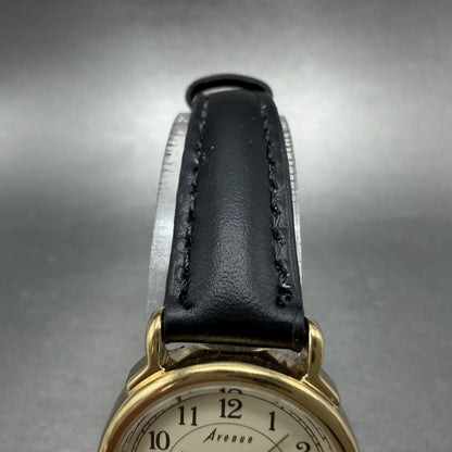 Seiko Avenue Watch Women 24mm Champagne Dial Gold Tone Date 2A22-0420 NewBattery4