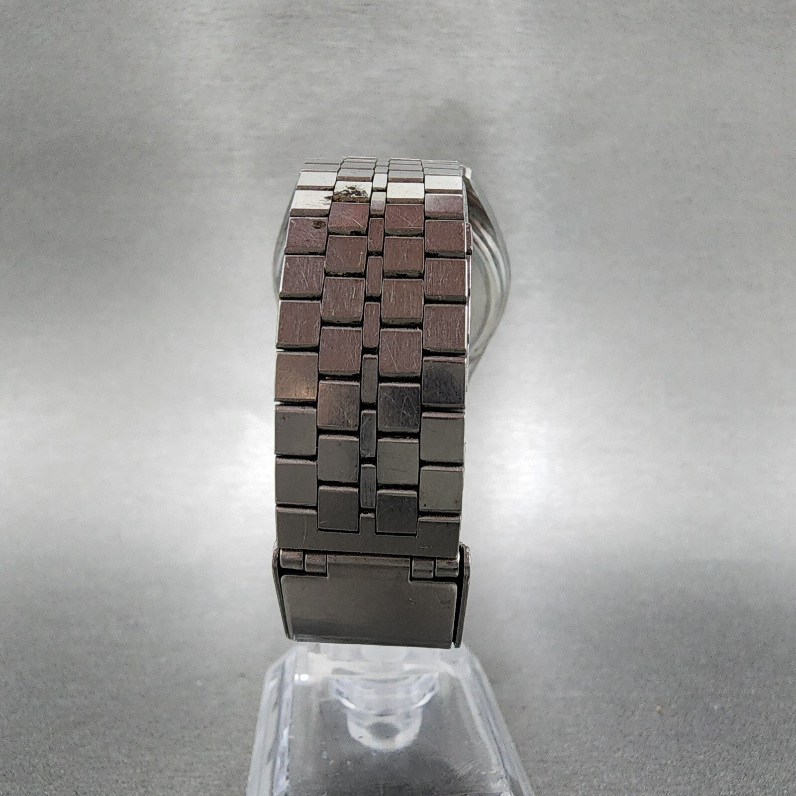 Seiko 5 Watch Men 37mm Silver Dial Silver Tone Daydate Automatic 51268060 PARTS8