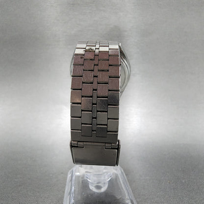 Seiko 5 Watch Men 37mm Silver Dial Silver Tone Daydate Automatic 51268060 PARTS8