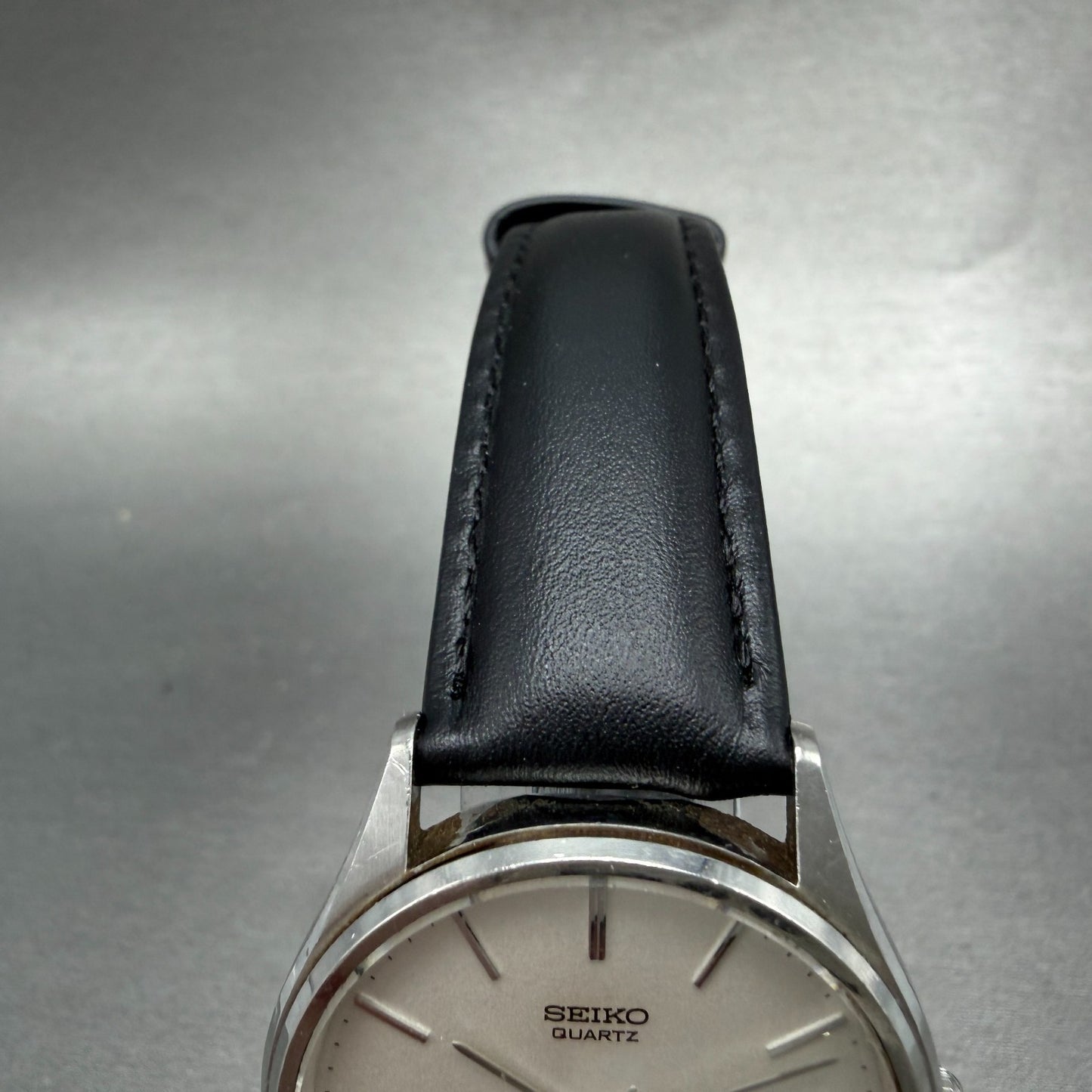 Seiko SQ Watch Men 34mm Silver Dial Silver Tone Daydate READ!! 7813-8029 NewBatt4